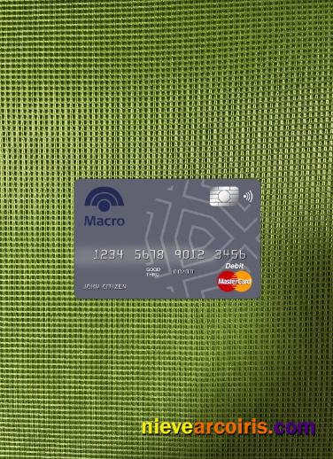 Argenitina Banco Macro S.A bank master card photolook